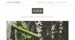 Desktop Screenshot of japanischemusik.com