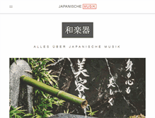 Tablet Screenshot of japanischemusik.com